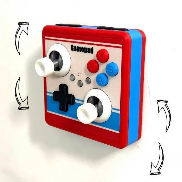 1/2PCS Retro Arcade Joystick Style 3D Printed Light Switch Cover 86 Type Wall Plate Game Room Decor Gamer Single Control Panel Quake White Joystick