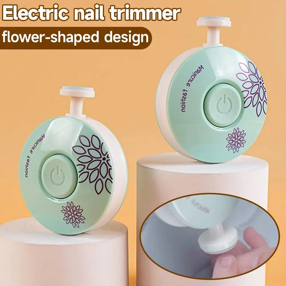 Electric Baby Nail Trimmer Kid Nail Polisher Tool Infant Manicure Scissors Baby Hygiene Kit Baby Nail Clipper Cutter For Newborn Quake