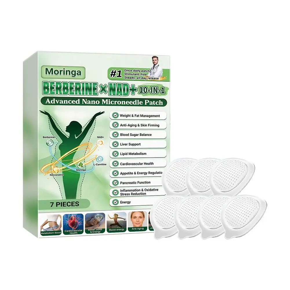 Advanced Nano Microneedle Patch For Body Skin Daily Use External Application Care Sticker Breathable Comfor Adhesion ≤0.3mm Quake green