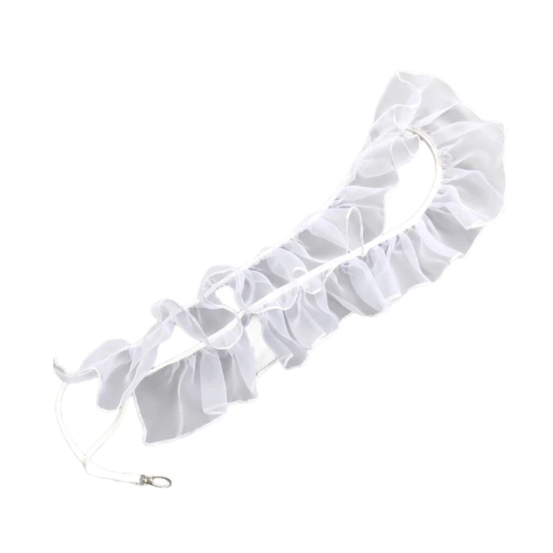 Stylish Ruffled Designs Phone Charm Chain Beautiful Frilled Border Cellphone Strap for Most Cellphone Case Everyday Use K1KF Quake