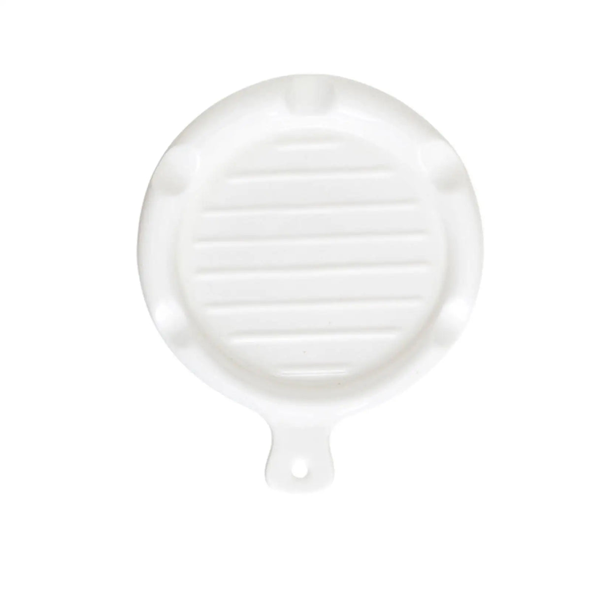 Spoon Rest Ceramic Spoon Holder Practical Heat Resistant Cooking Utensils Holder Kitchen Gadgets for Spoons Counter Quake WHITE