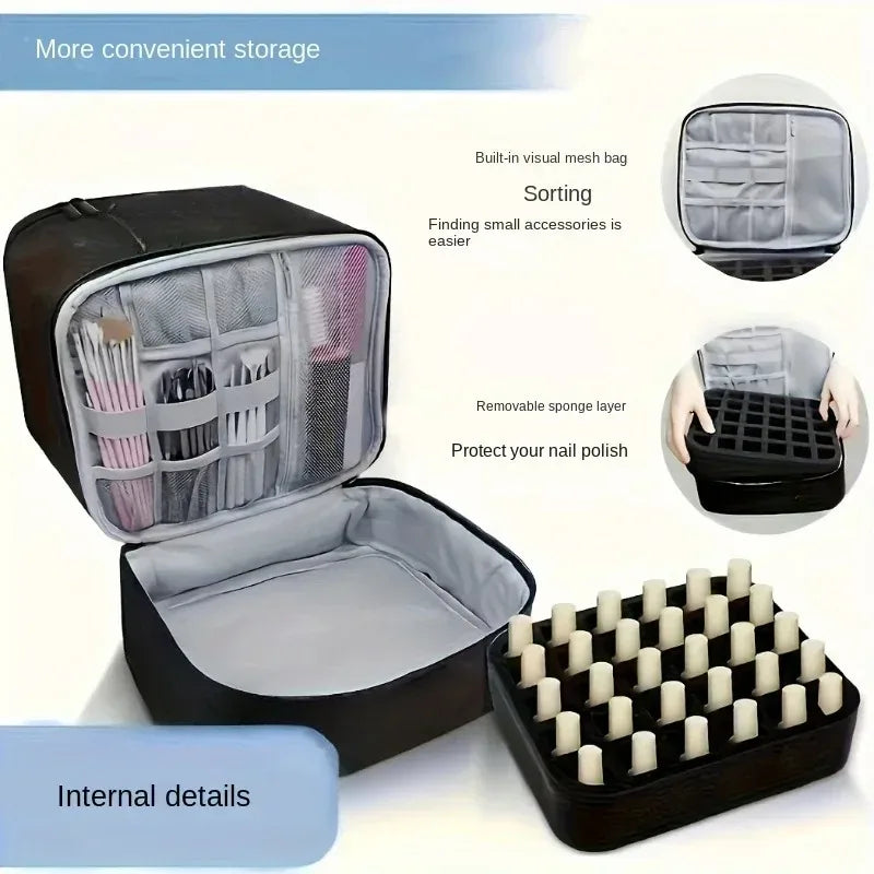 Meichoon Portable Sewing Storage Bag 30 Compartment Double Layer Organizer for Sewing Supplies DIY Craft for Tailors Crafters Quake