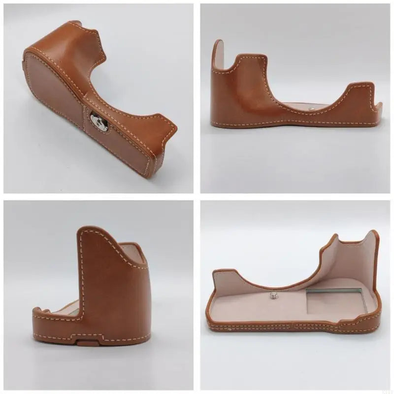 PU Leather Camera Half Case for G85 Contoured Base with Accessible Controls, Articulating Screen, and Openings K1KF Quake