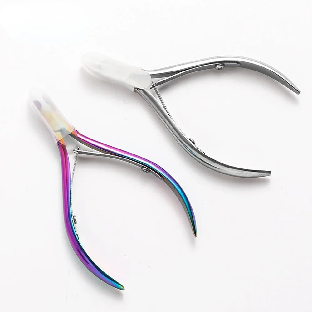 Stainless Steel Nails Art Scissors Cuticle Clippers Nails Cuticle Nippers Dead Skin Remover Pedicure Cutters Manicure Tools New Quake