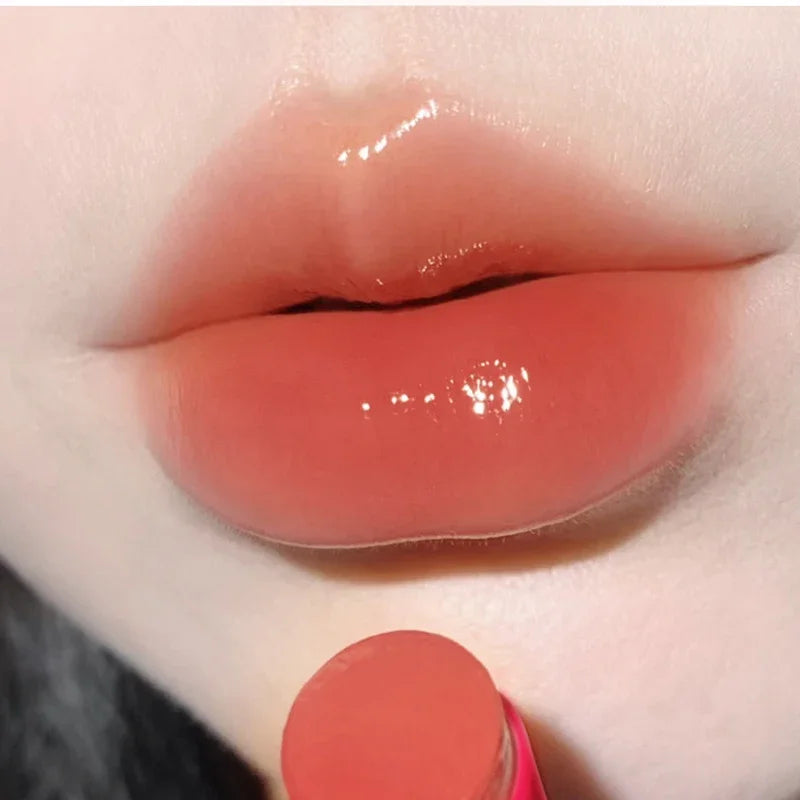 High Sweet Glitter Mouth Red Lip Glaze Natural Non Staining Glass Mirror Plain Clear Lip Gloss Quake 01