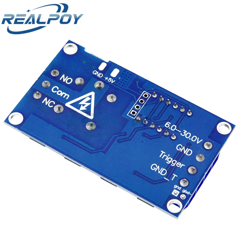 1 Channel 5V Relay 6-30V Relay Module OFF/ON Switch Trigger Time Delay Circuit Timer Cycle 999 minutes Adjustable XY-J02 Quake
