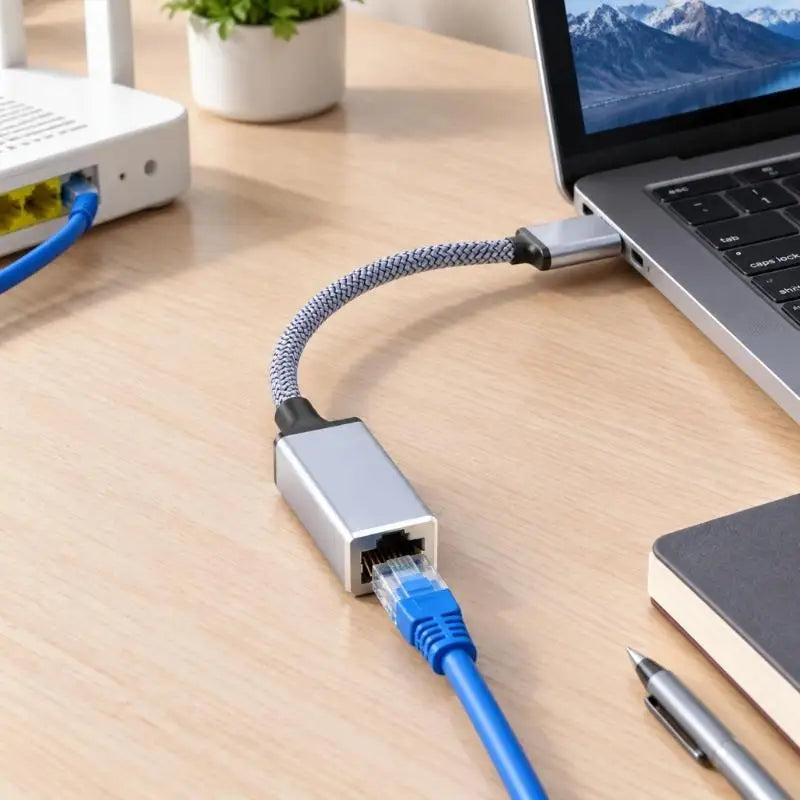 Type c to RJ45 Ethernet Cable Accessory with Straightforward Operation K1KF Quake