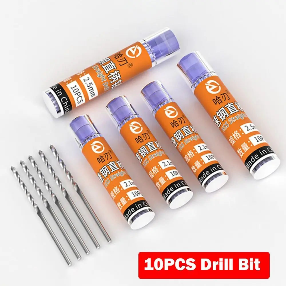 Hard Straight Shank Drill Bit Mini High Speed Steel Twist Drill Bit HSS Bit Wood Quake