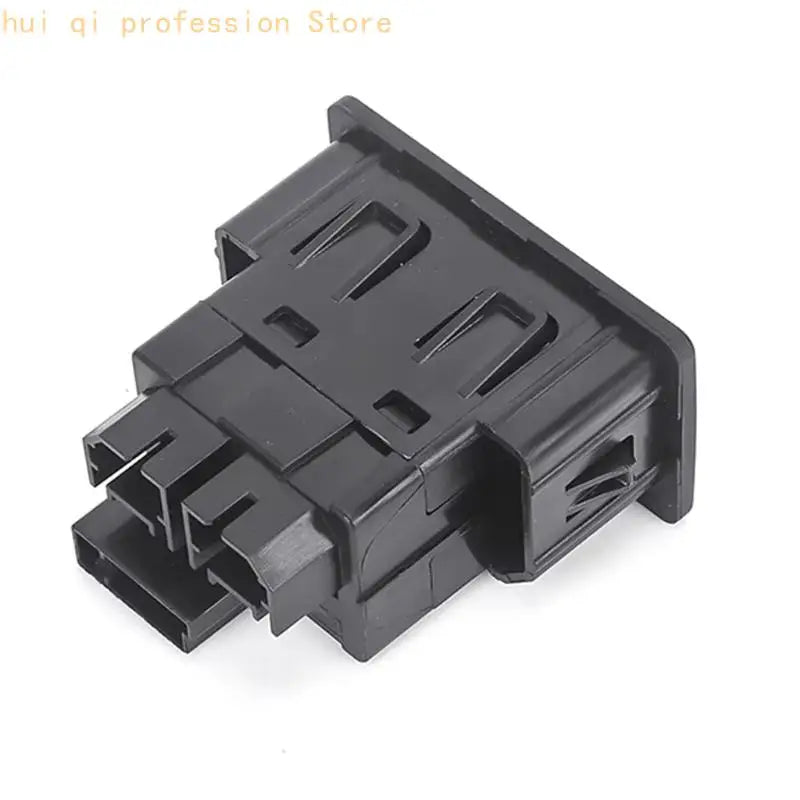In-Car Dashboard USB Insert HC3Z-19A387-F, 2 USB-A Replacement Port with Side Clips and Black Front Housing for Charging Access Quake