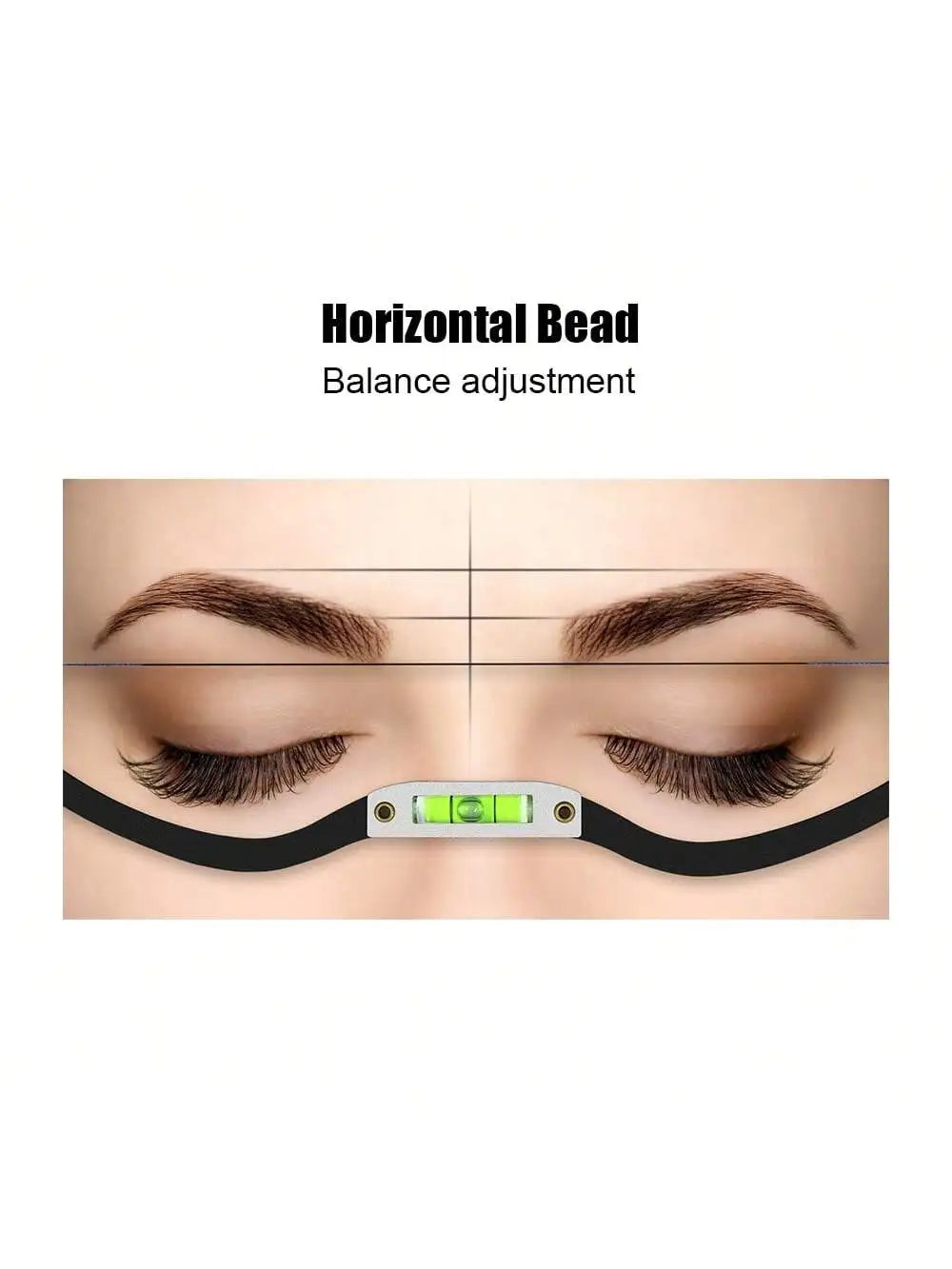 Semi-Permanent Eyebrow Positioning Metal String Mark Ruler Quake