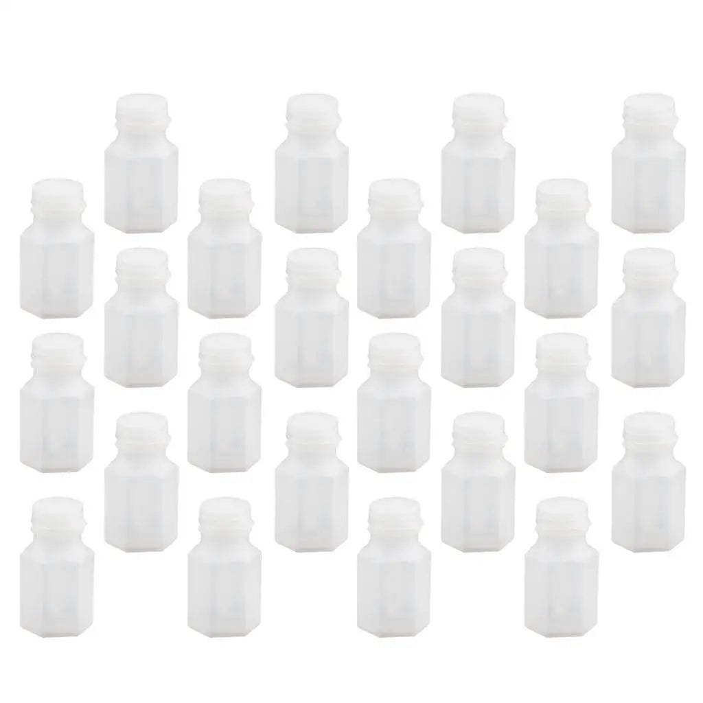 Empty Bubble Bottles Plastic Hexagon Shape Party Favor Blowing Container for Wedding and Outdoor Activities Quake