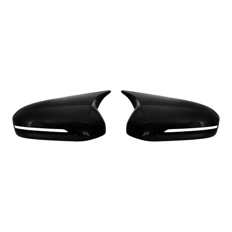 For Kia Optima K5 2011-2015 Car Sticker Rearview Side Mirror Cover Wing Cap Exterior Door Rear View Case Trim Carbon Fiber Look Quake Gloss Black