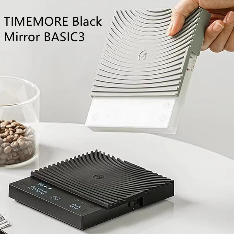 TIMEMORE Black Mirror BASIC3 Digital Coffee Scale 0.1g Accuracy Lightweight Touch Button Kitchen Scales With Weighing And Timing Quake
