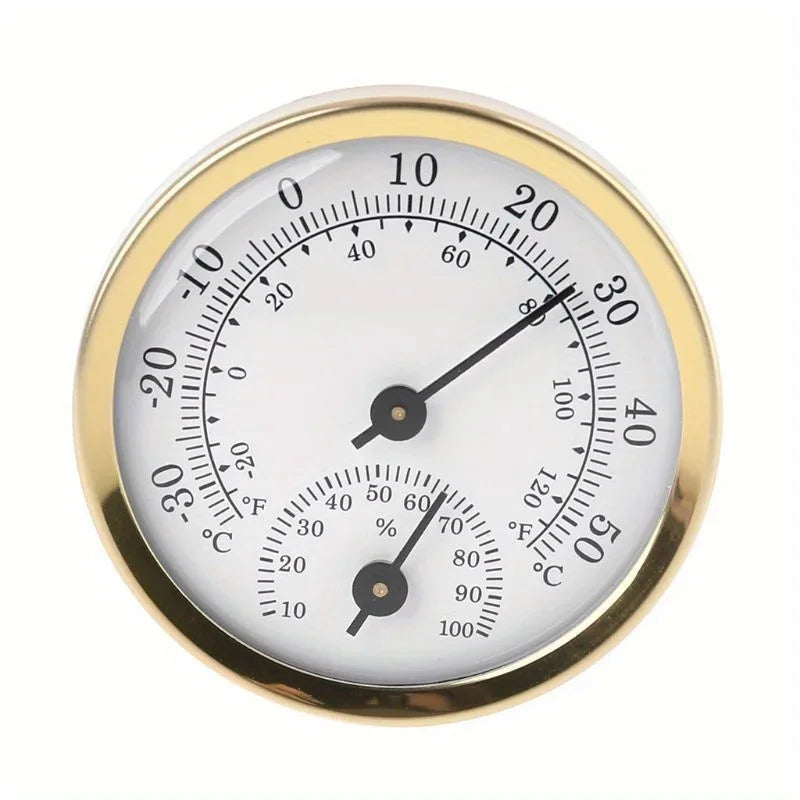 Mini 2 in 1 Thermometer Hygrometer Wall Mounted Mechanical Analog Temperature Gauge Humidity Meter Quake