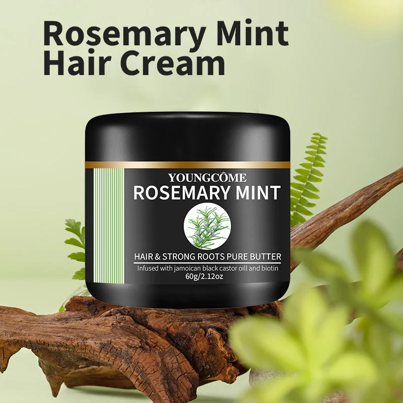 Rosemary Mint Hair Conditioning Cream Soft Smooth Improves Frizz Prevents Hair Loss Hair Care Scalp Treatment Anti Dandruff Quake