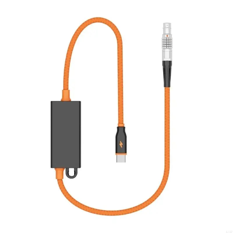 Bidirectional Type-C Power Cable for 2Pin Equipment with Data Transfer, Aluminum Metal Housing, and Integrated Retention K1KF Quake