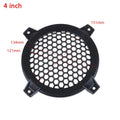 1Pcs New 4/6/8/10/12 inch Subwoofer Grill Round Replacement Mesh Net Plastic Speaker Grille Mesh Cover Speaker Accessories Quake 4 inch