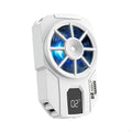 Semiconductor Phone Coolers With Temperature Display Rapid Cooling For 73-104Mm Width Gaming Phones K1KF Quake White CN