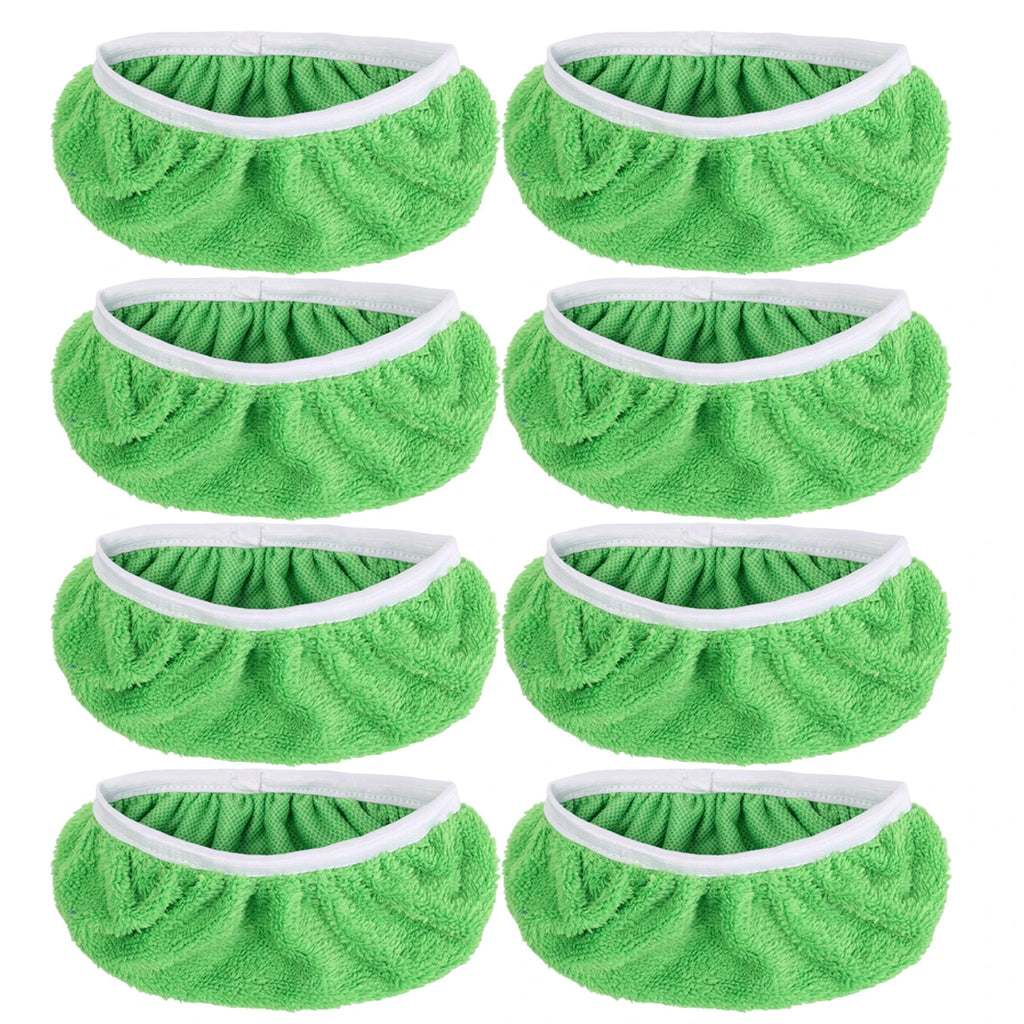 20/1PCS Reusable Mop Head Replacement Covers Microfiber Floor Mop Pads Multifunctional Shoes Covers Household Cleaning Tools Quake Green 1PC
