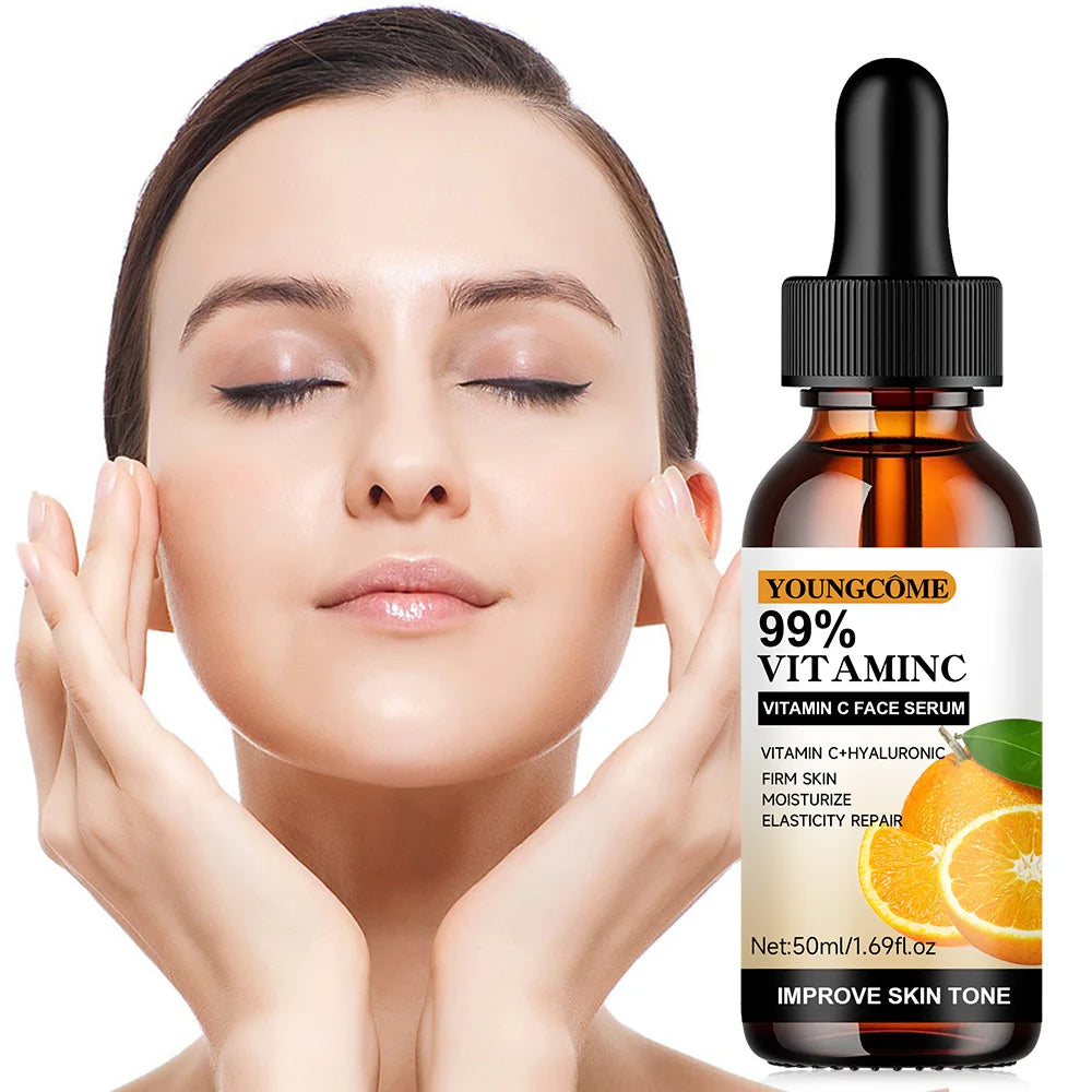 Vitamin C Facial Essence Contains Hyaluronic Acid Vitamin C Dark Spot Remover Moisturizing Repair Anti-aging Essence Facial Skin Quake