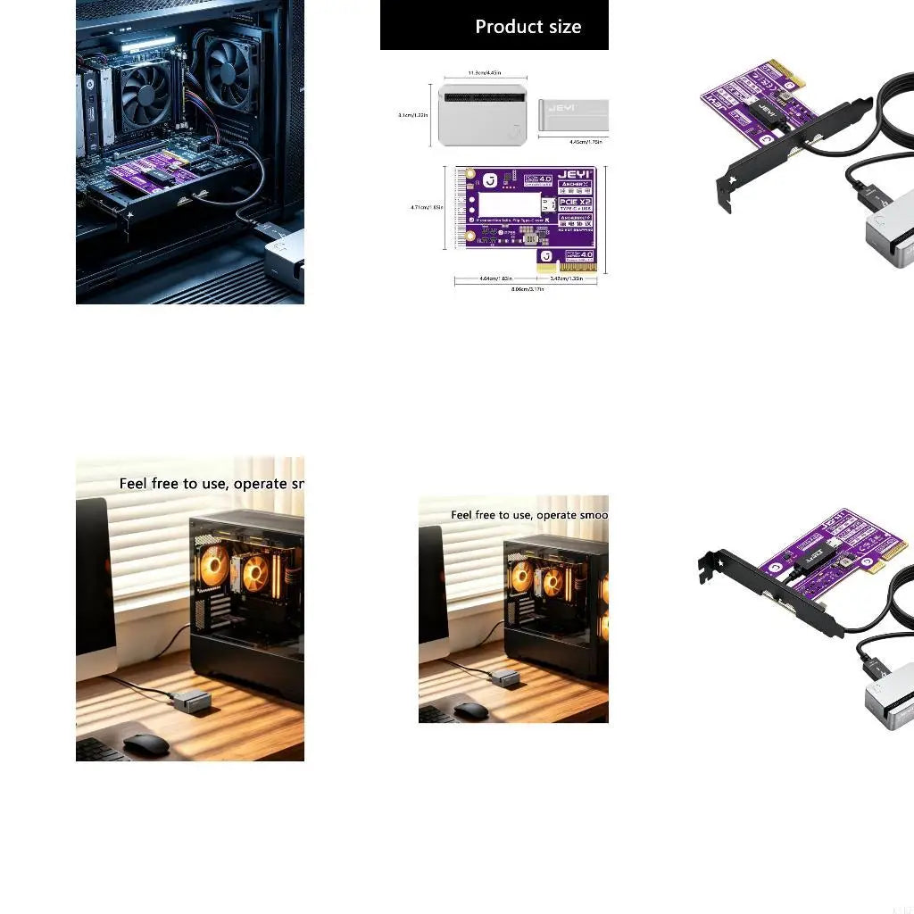 PCIE4.0 Extension with a Cable-Linked External Enclosure for Positioning Compatible Devices Outside a Desktop Case K1KF Quake CN