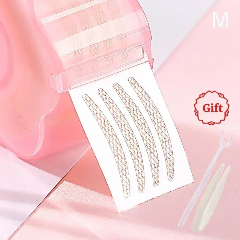 Women Natural Invisible Double Eyelid Stickers Fold Eyelid Stripes Eyelid Tapes Eye Lift Clear Beige Color Big Eyes Beauty Tools Quake 360pcs M