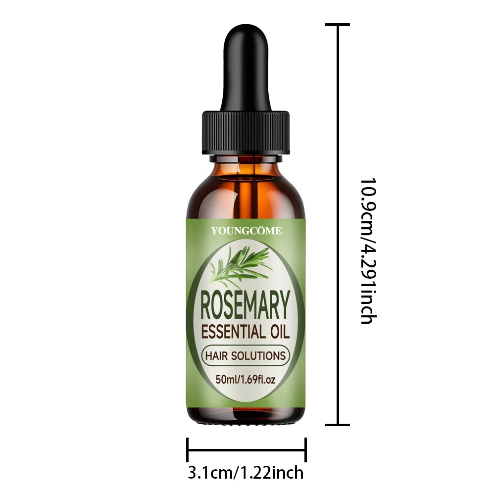 Rosemary Essential Oil Nourishes Promotes Growth Protects from Damage Reduces Hair FallRepairs Improves Frizz Prevents Hair Loss Quake 50ml
