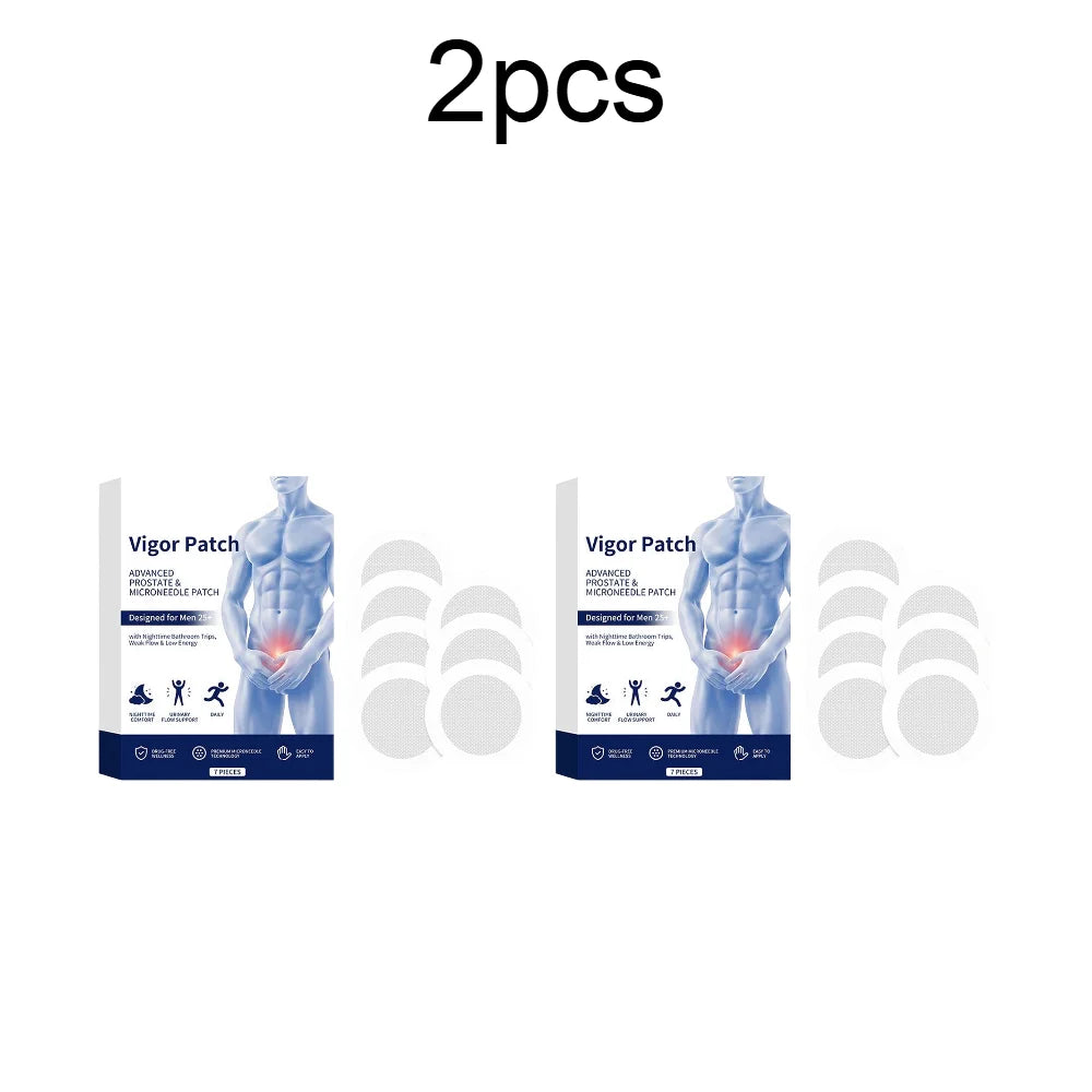 Herbal Microneedle Patch for Men Daily Wellness Body Care Patch Gentle Moisturizing Breathable Skin Friendly Quake 2pcs
