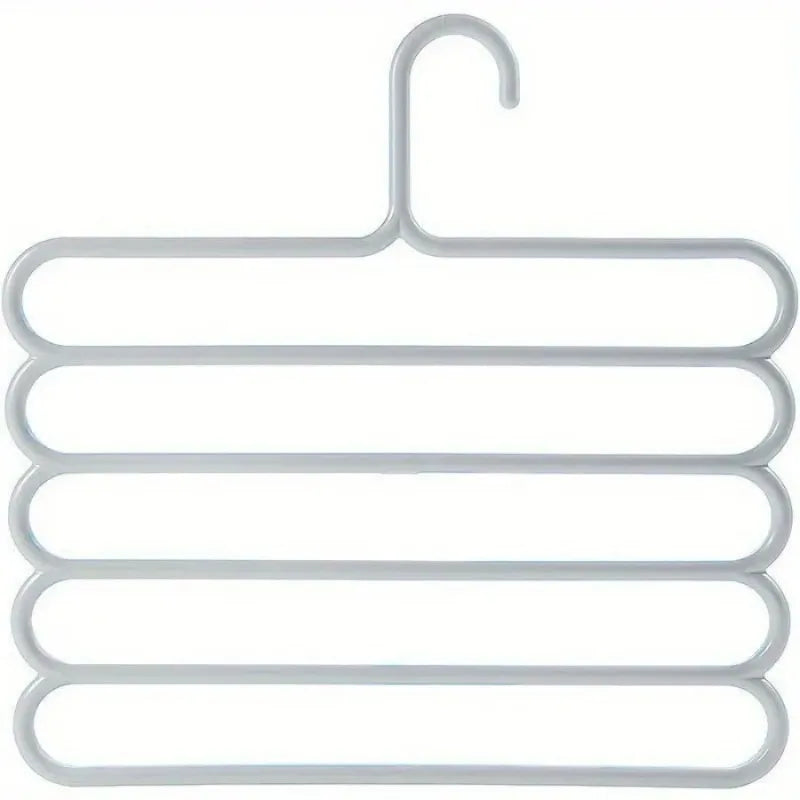4PCS Household Multi-functional Pants Hanger Thick Non-slip Design Multi Layer Rack for Hanging Trousers Scarves in Wardrobe Quake