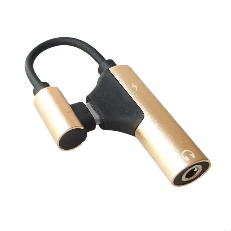 USB C to 3.5mm Sound Adapter Type C to Headphone Dongle Converter Headphone Auxiliary Adapter for Smartphone Tablet K1KF Quake Gold China Mainland