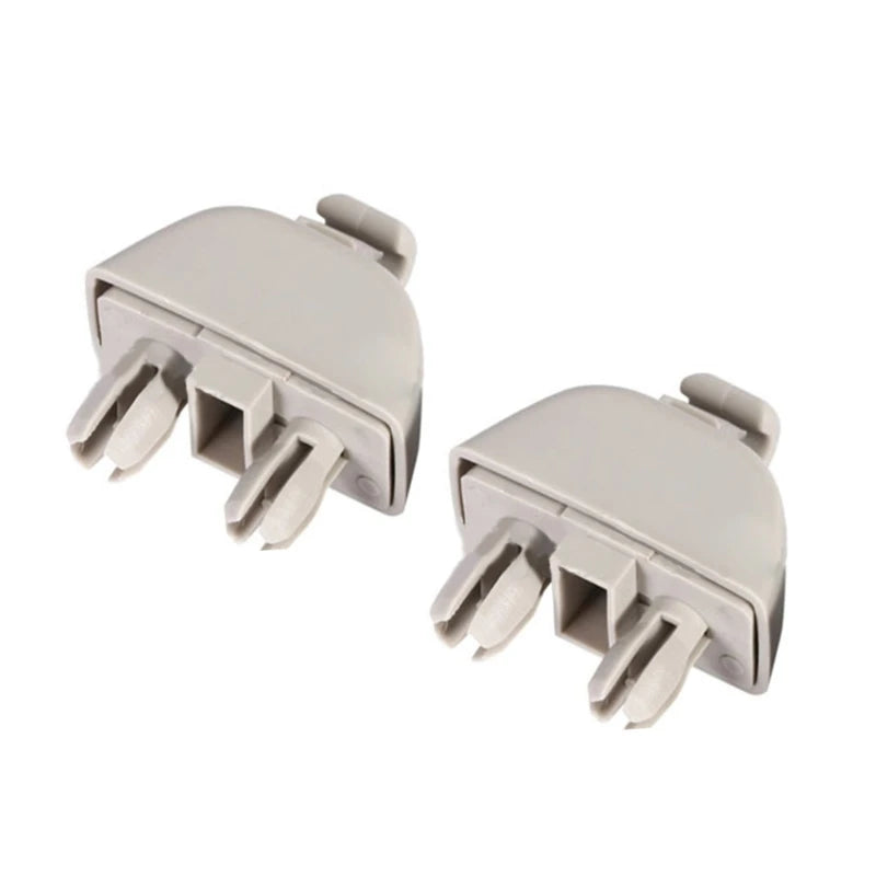 1 Pair Sun Visor Clip Hook Bracket Retainer Interior Trim Replacement Fastener Clip for A6-C6 Passat-B7 Polo- 4F0857561 Quake GRAY