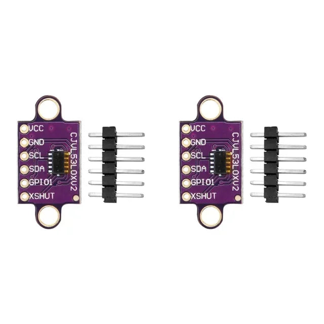 1-10PCS VL53L0X Time-of-Flight (ToF) Laser Ranging Sensor Breakout 940nm GY-VL53L0XV2 Laser Distance Module I2C IIC with Pin Quake 2pcs