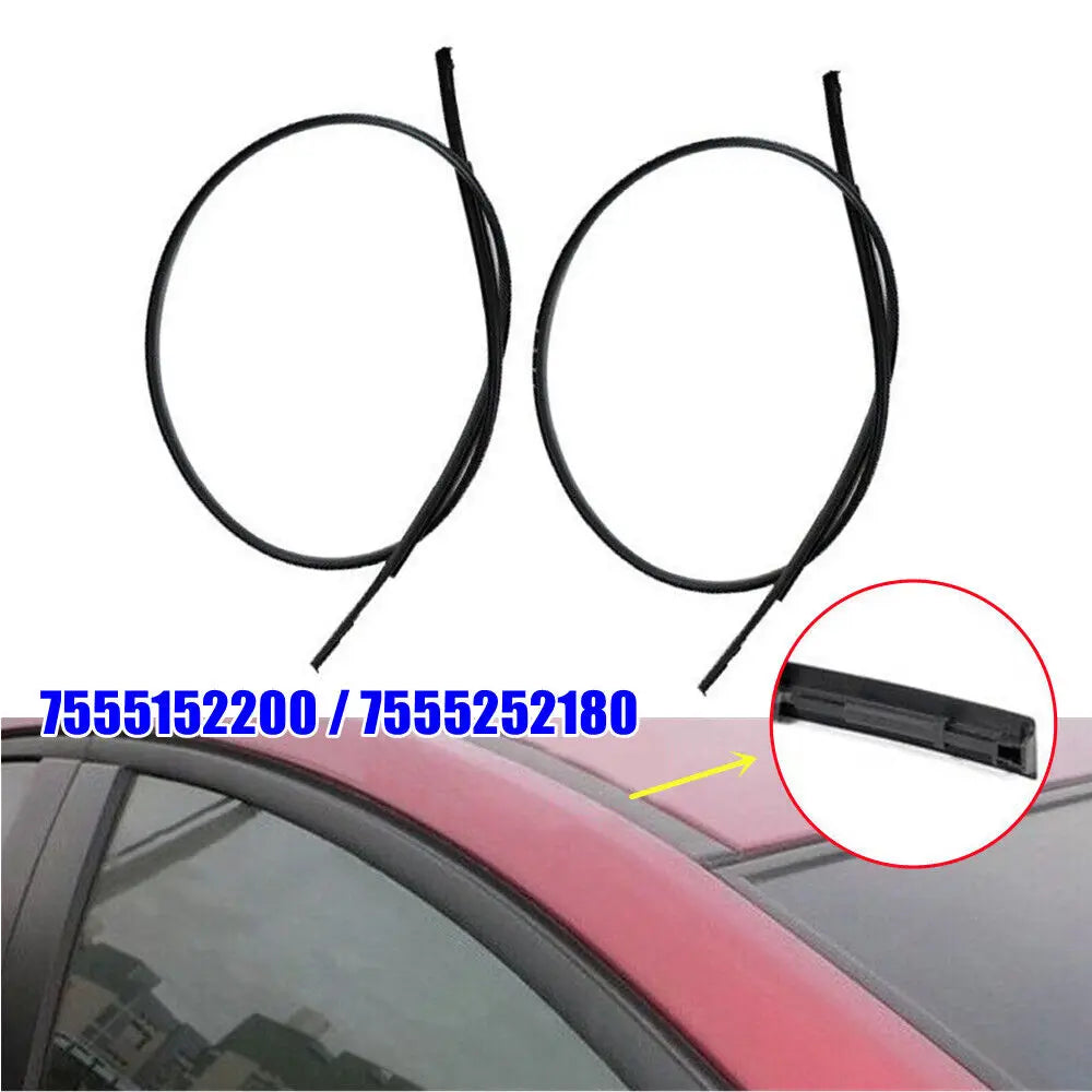 1.55cm For Toyota Yaris Hatchback 2012-2014 7555152200 7555252180 Pair Side Car Roof Drip Finish Moulding Seal Strips Trim Parts Quake