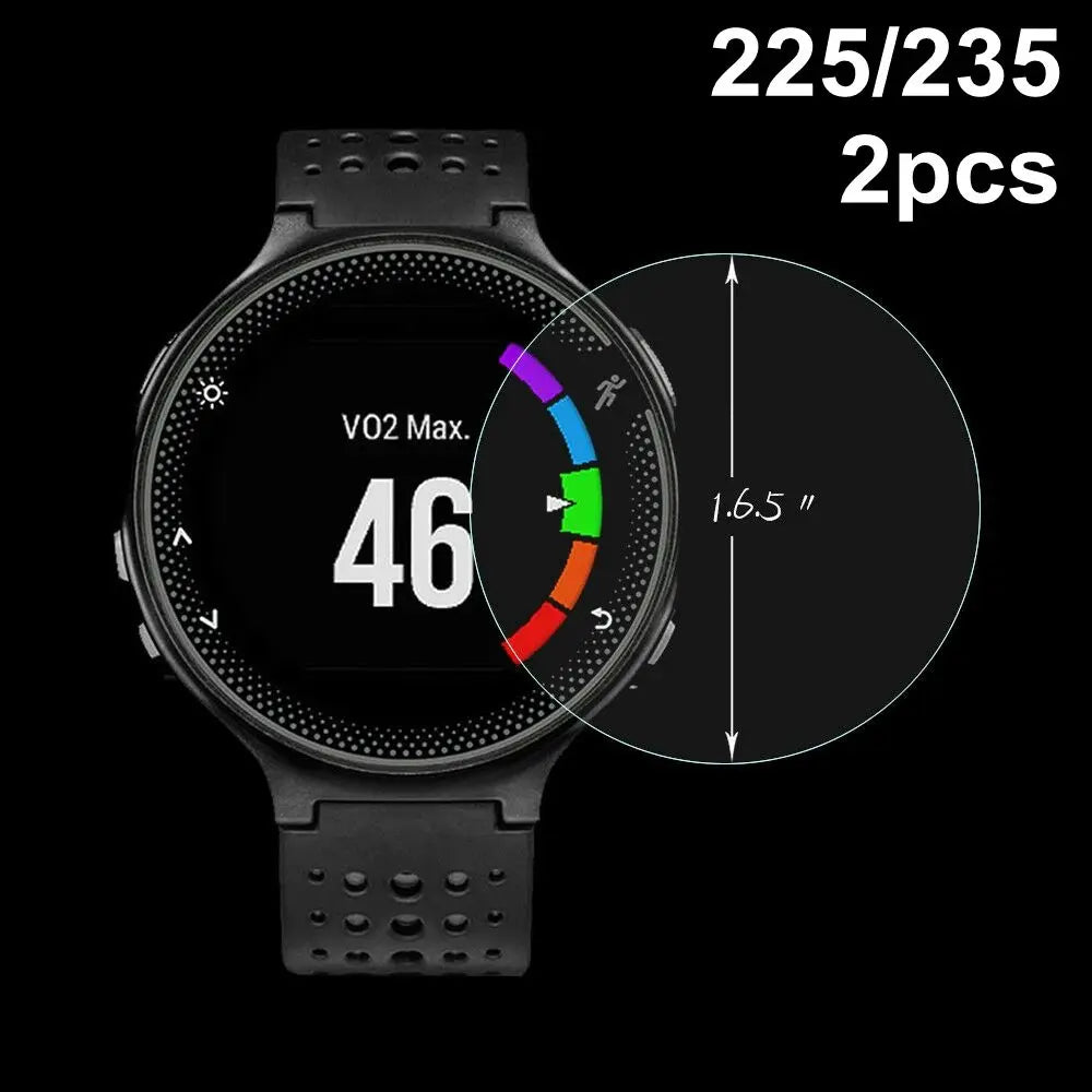 Premium Tempered Glass Screen Protectors Protective Film For Garmin Forerunner 235 225 735XT Quake 2pcs 225 or 235