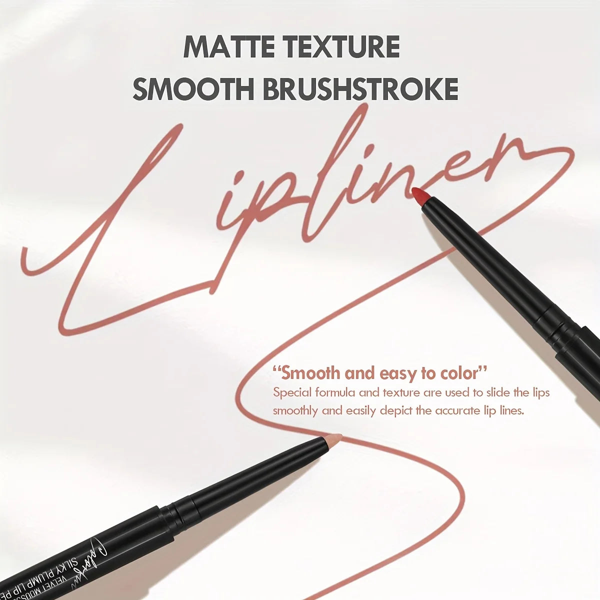 Nude Brown Lip Liner Pencil Lipstick Matte Smooth Waterproof Lipliner Long Lasting Non-stick Cup Lipstick Pen Beauty Makeup Quake