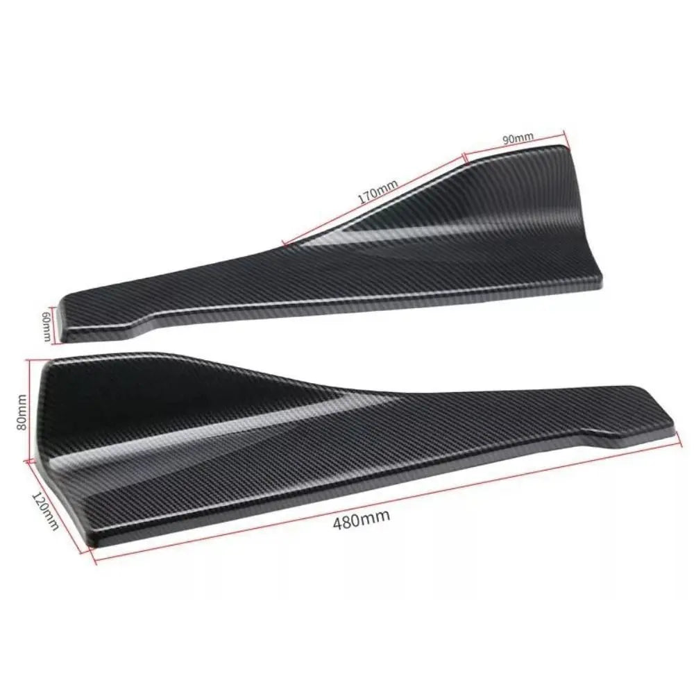 Spoiler Splitter Car Bumper Spoiler Rear Lip Diffuser Carbon fibre Car Corner Bumper Guards ABS Extensions Scratch Protector Car Quake