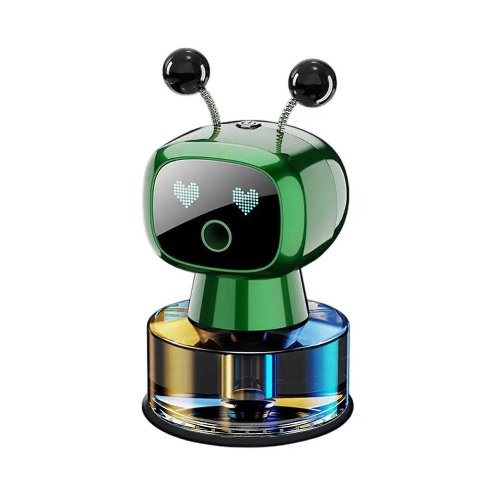 Smart Car Air Freshener AI Rechargeable Car Aroma Diffuser Smart eyes 4 Levels of Adjustable Intelligent Car Diffuser Gift Quake E