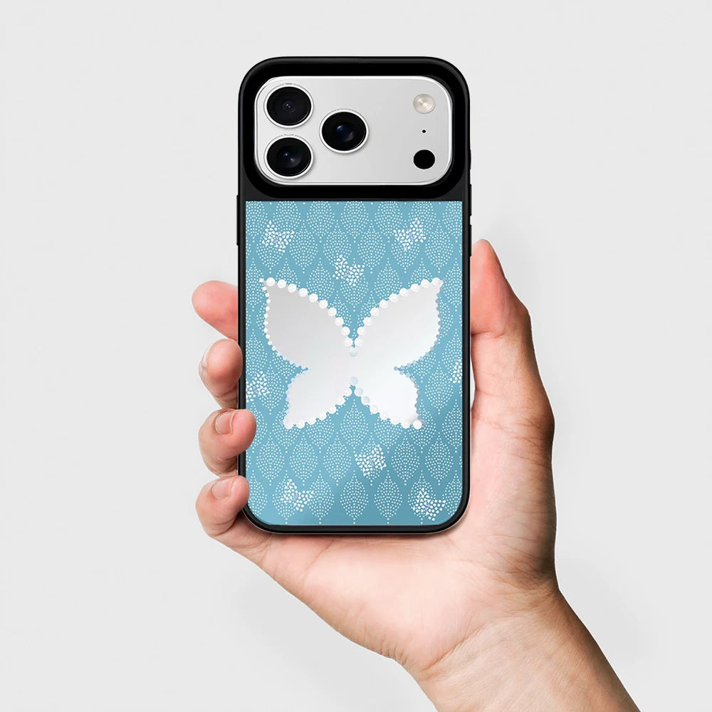 6090729 Mirror Surface Magnetic Phone Case Cover for IPhone 13 14 15 16 17 18 Pro Max Case Quake