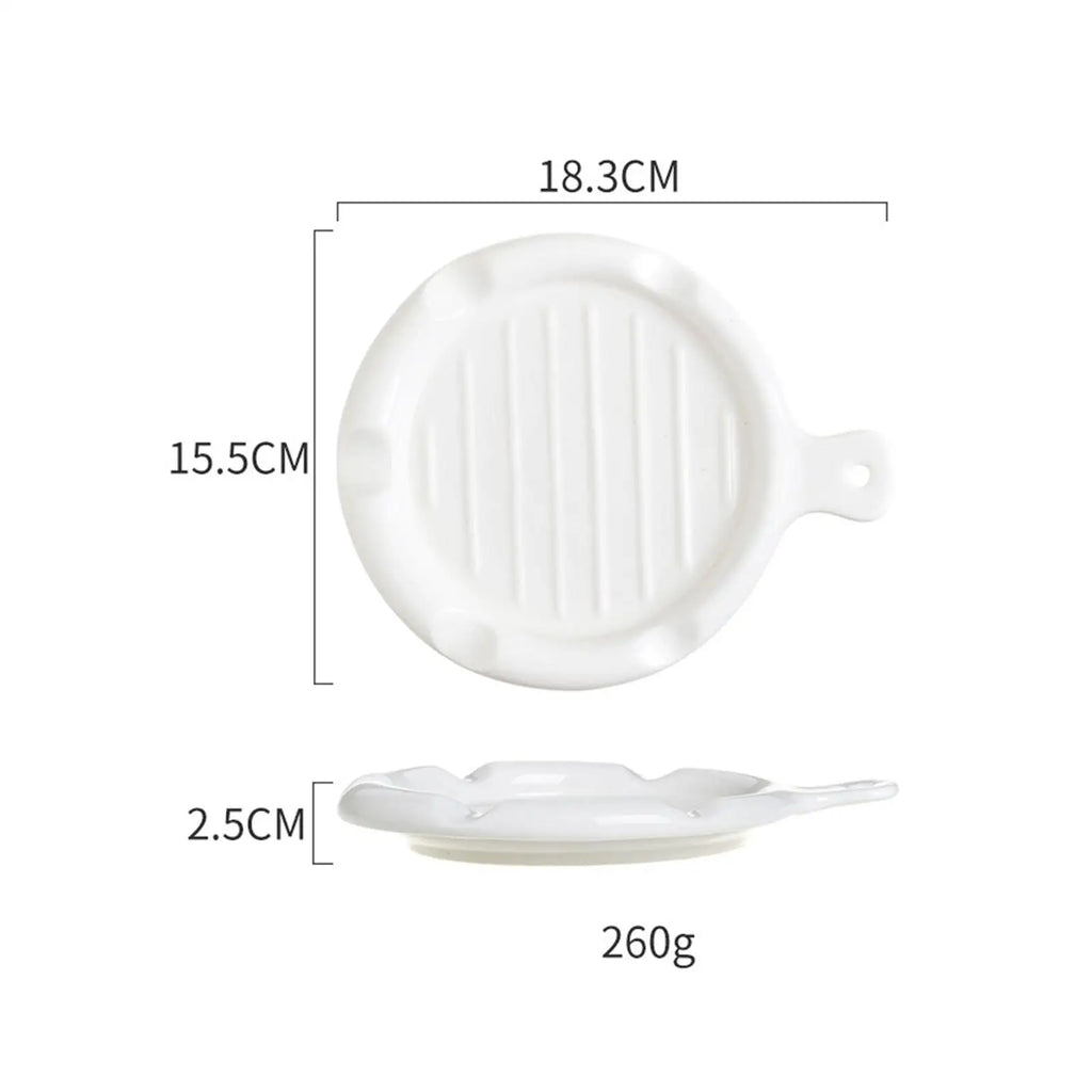 Spoon Rest Ceramic Spoon Holder Practical Heat Resistant Cooking Utensils Holder Kitchen Gadgets for Spoons Counter Quake