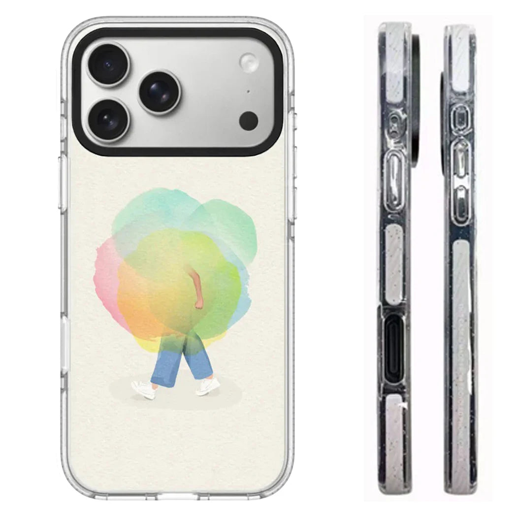 6090681 White Border Magnetic Phone Case Cover for IPhone 13 14 15 16 17 18 Pro Max Case Quake