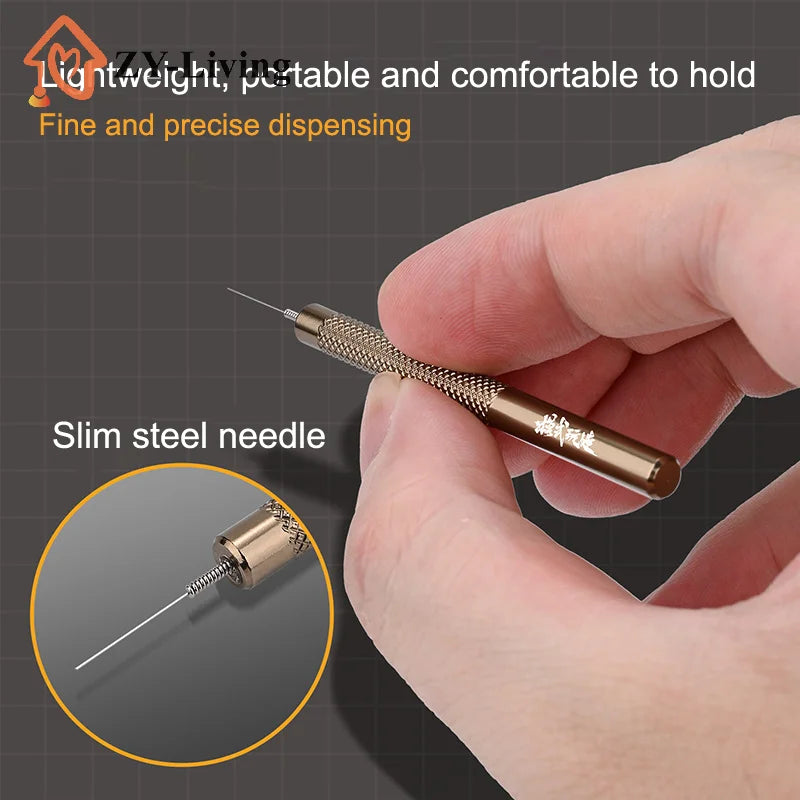 1Pcs MS107 Metal Precision Glue Dispenser For Scale Model Building Tools CA Glue Applicator Military Hobby DIY Craft Tool Quake