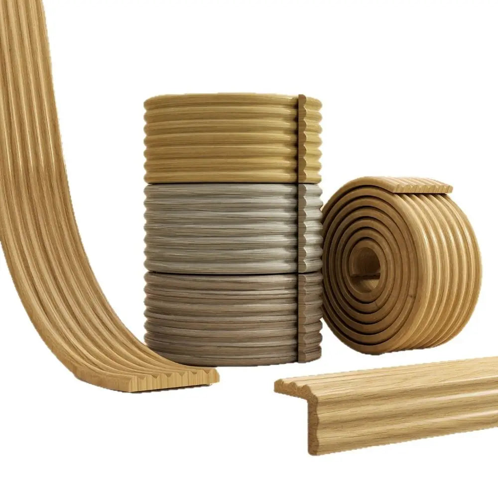 High Quality Thickened Wall Baseboard Anti-collision Self Adhesive Molding Trim 3D Soft Decoration Strips Bedroom Quake