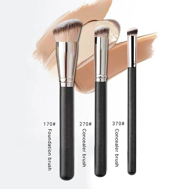 Makeup Brushes Foundation Concealer Angled Seamless Cover Synthetic Dark Circle Liquid Cream Cosmetics Contour Brush Beauty Tool Quake
