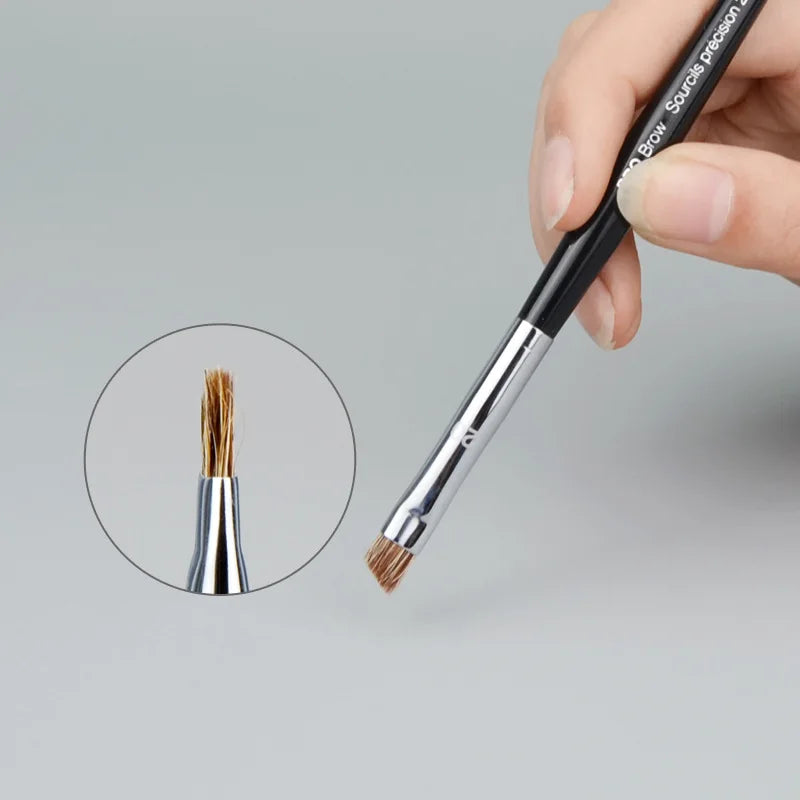No.32 Flat Head Eyeliner Brush No.20 Bevel Eyebrow Brush No.36 Small Fan Eyelash Brush Eye Professional Brightening Makeup Brush Quake