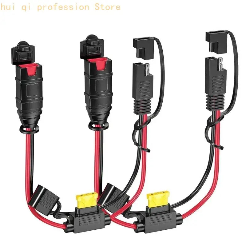 Waterproof Connector Cable with 20A Fuses Plastic Cable for Motorcycles Car Use H8WE Quake 2 items CN