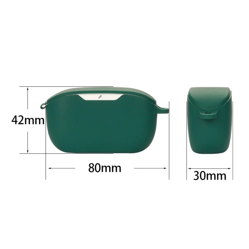 Compatible for JBL Wave Buds Shockproof Headphone Sleeve Impact-resistant Housing Anti Dust Washable Silicone Soft Cover K1KF Quake