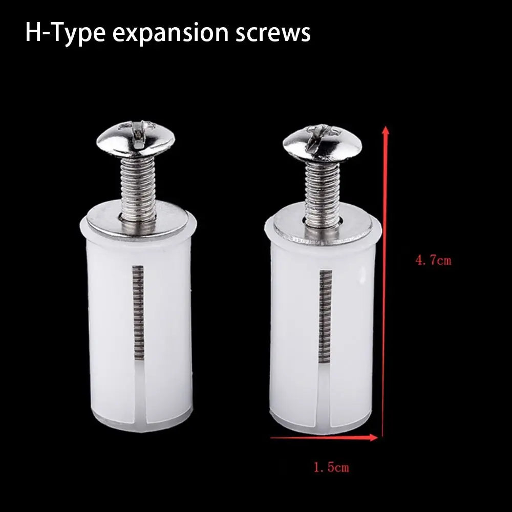 1Pair Seat Cover Plate Replacement Toilet Seat Repair Screws Bathroom Accessories Universal Lid Hinge Repair Bolts Seat Fittings Quake 08