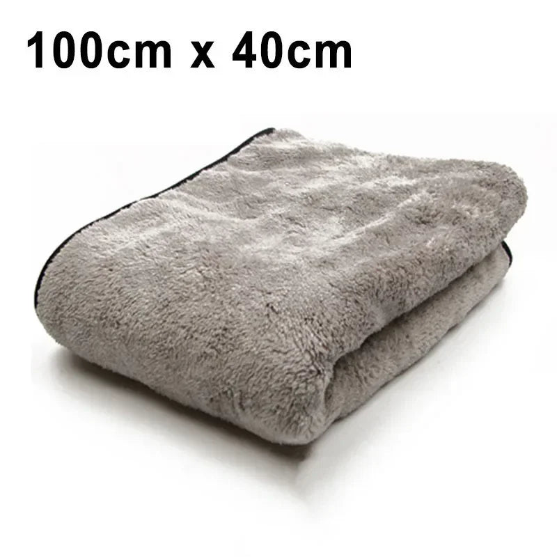 Microfiber Towel Car Wash Accessories Super Absorbency Car Cleaning Cloth Premium Microfiber Auto Towel One Time Drying Quake 40x100cm