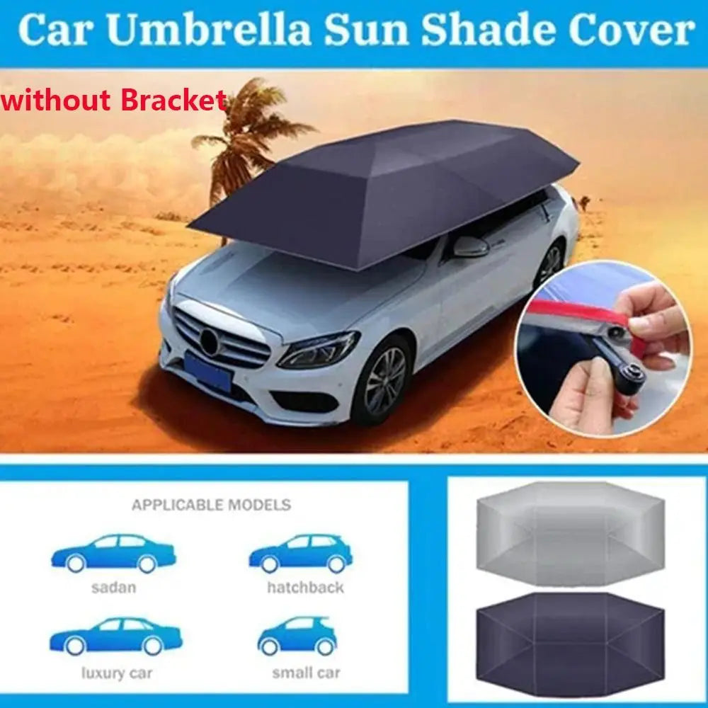 Portable Uv Resistant Waterproof Car Roof Sun Umbrella Car Roof Cloth Dustproof Canopy Cover Quake