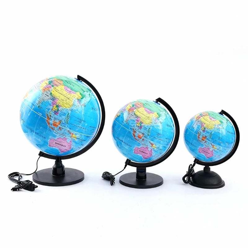 Compact To Large Illuminated Earth For Various Spaces with High Resolution Display Strong Build In 20cm 25cm 32cm K1KF Quake